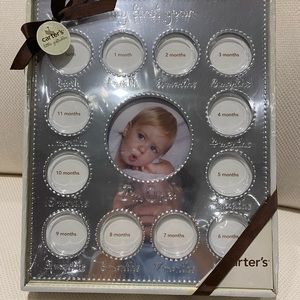 Carter’s My First Year frame -Silver